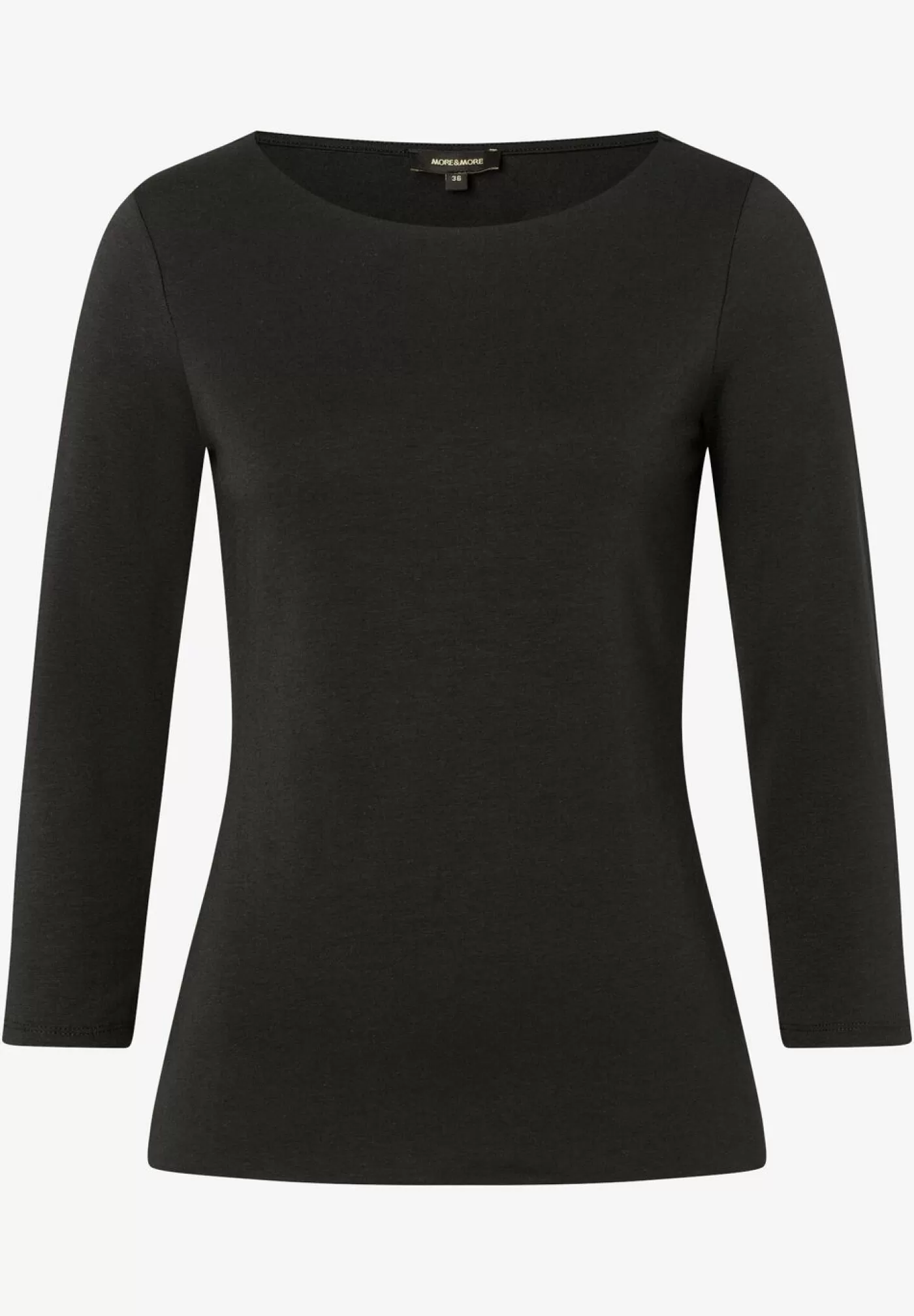 Outlet MORE&MORE Basic Shirt, 3/4 Arm, , Herbst-Kollektion schwarz