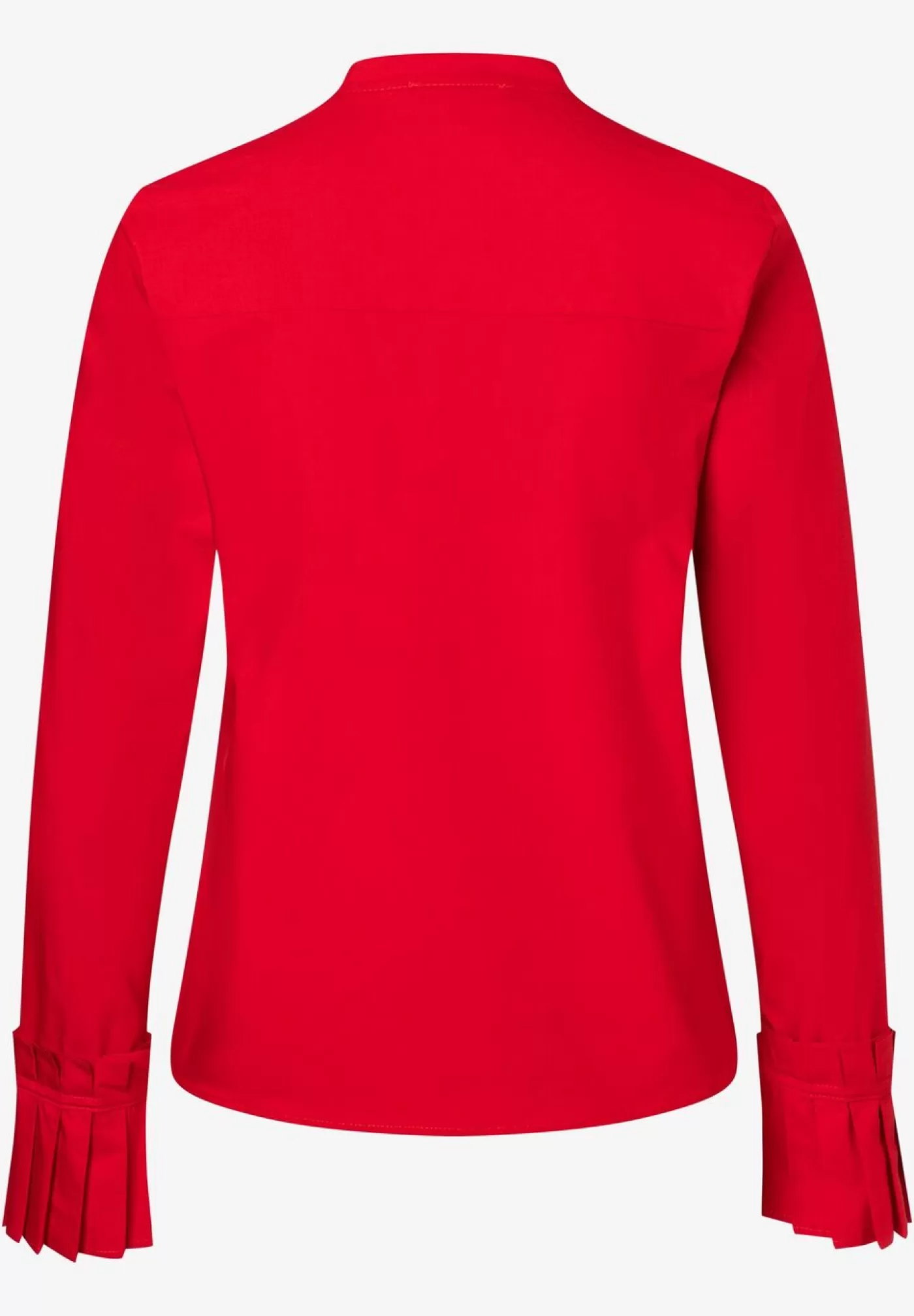 Best Sale MORE&MORE Baumwoll/Stretch Bluse mit Falten-Manschette, power red, Herbst-Kollektion rot