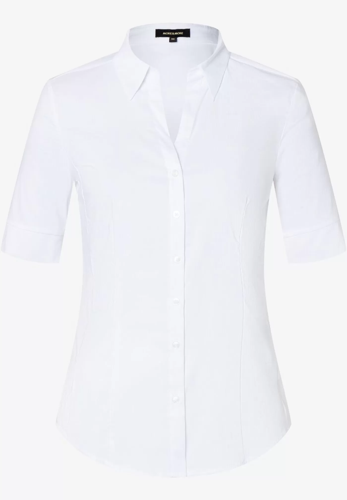 Best Sale MORE&MORE Baumwoll/Stretch Bluse, weiß weiss