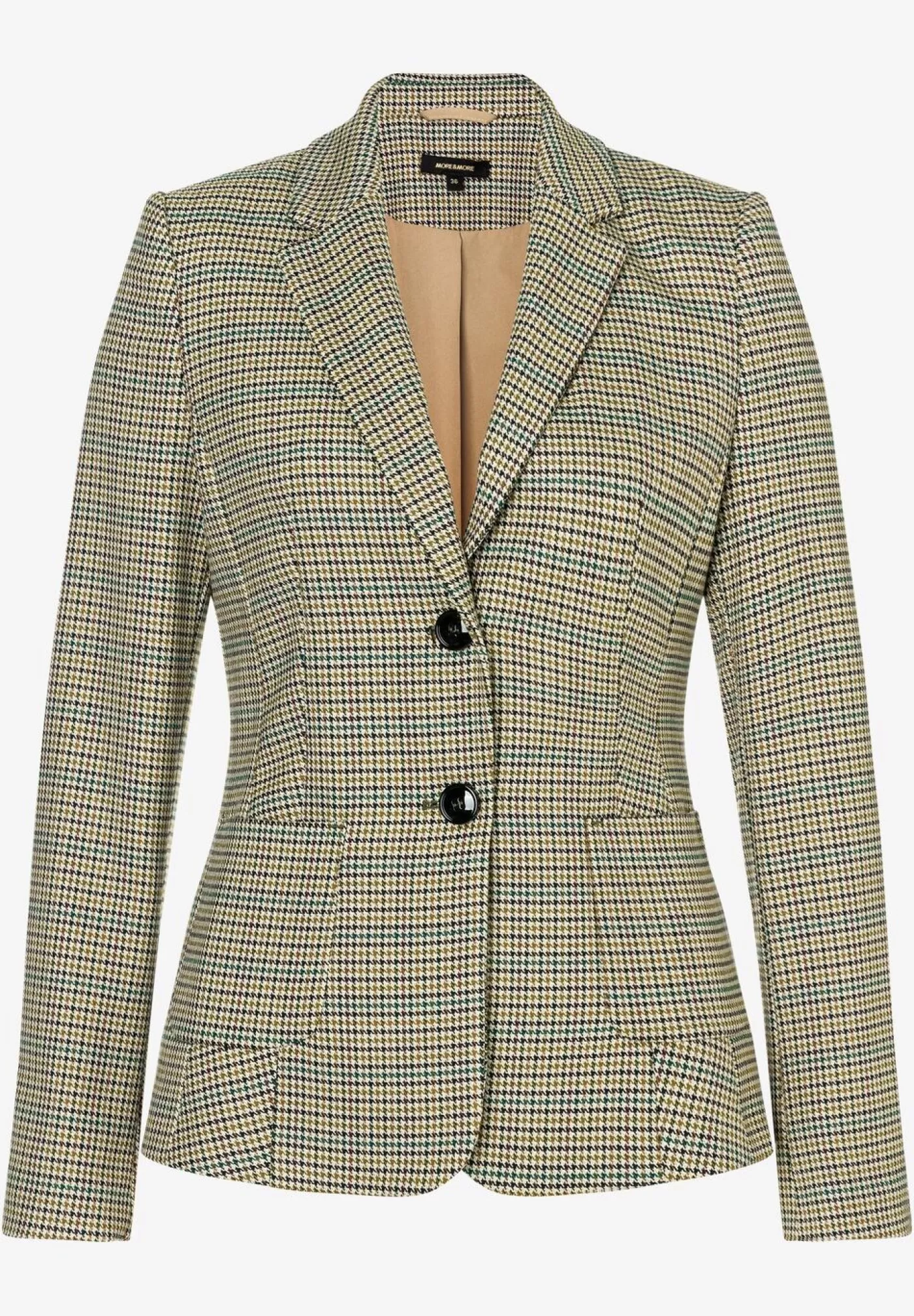 Online MORE&MORE Blazer mit Hahnentritt-Dessin, Herbst-Kollektion beige