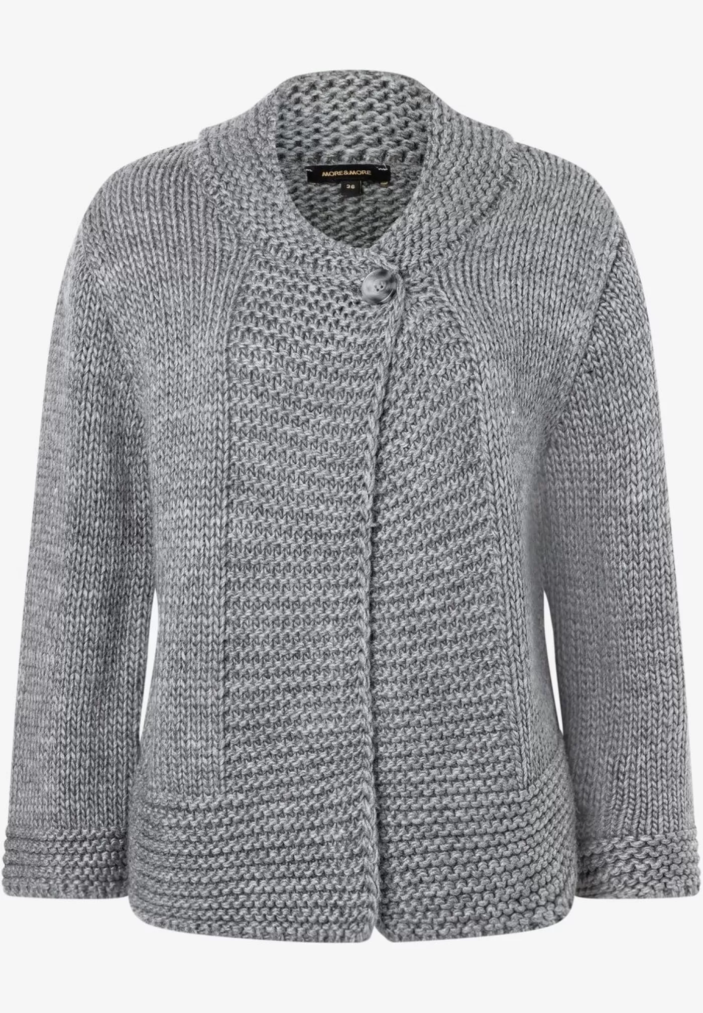 Online MORE&MORE Cardigan, melange, Herbst-Kollektion grau