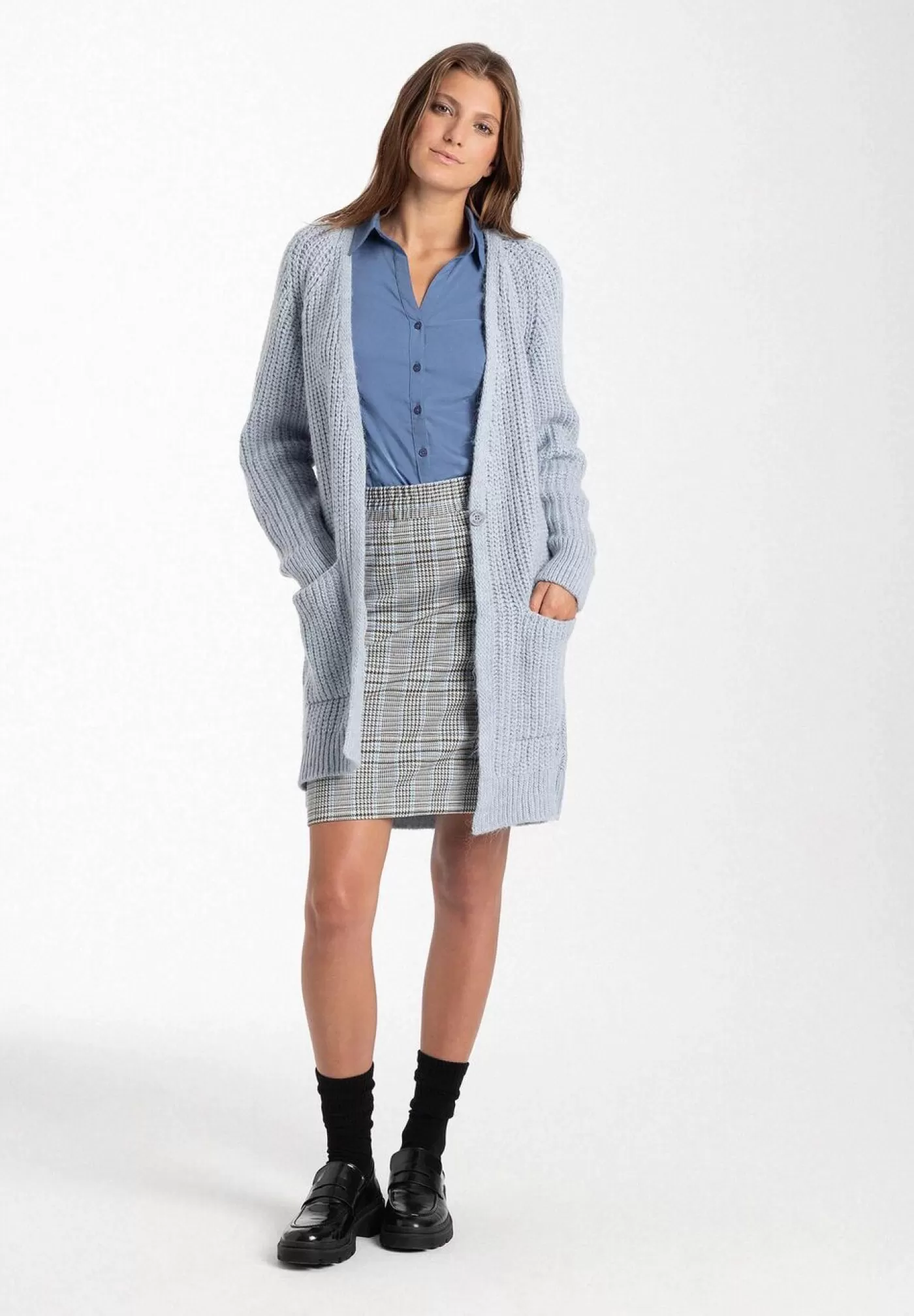 Cheap MORE&MORE Cardigan, hell , Herbst-Kollektion blau