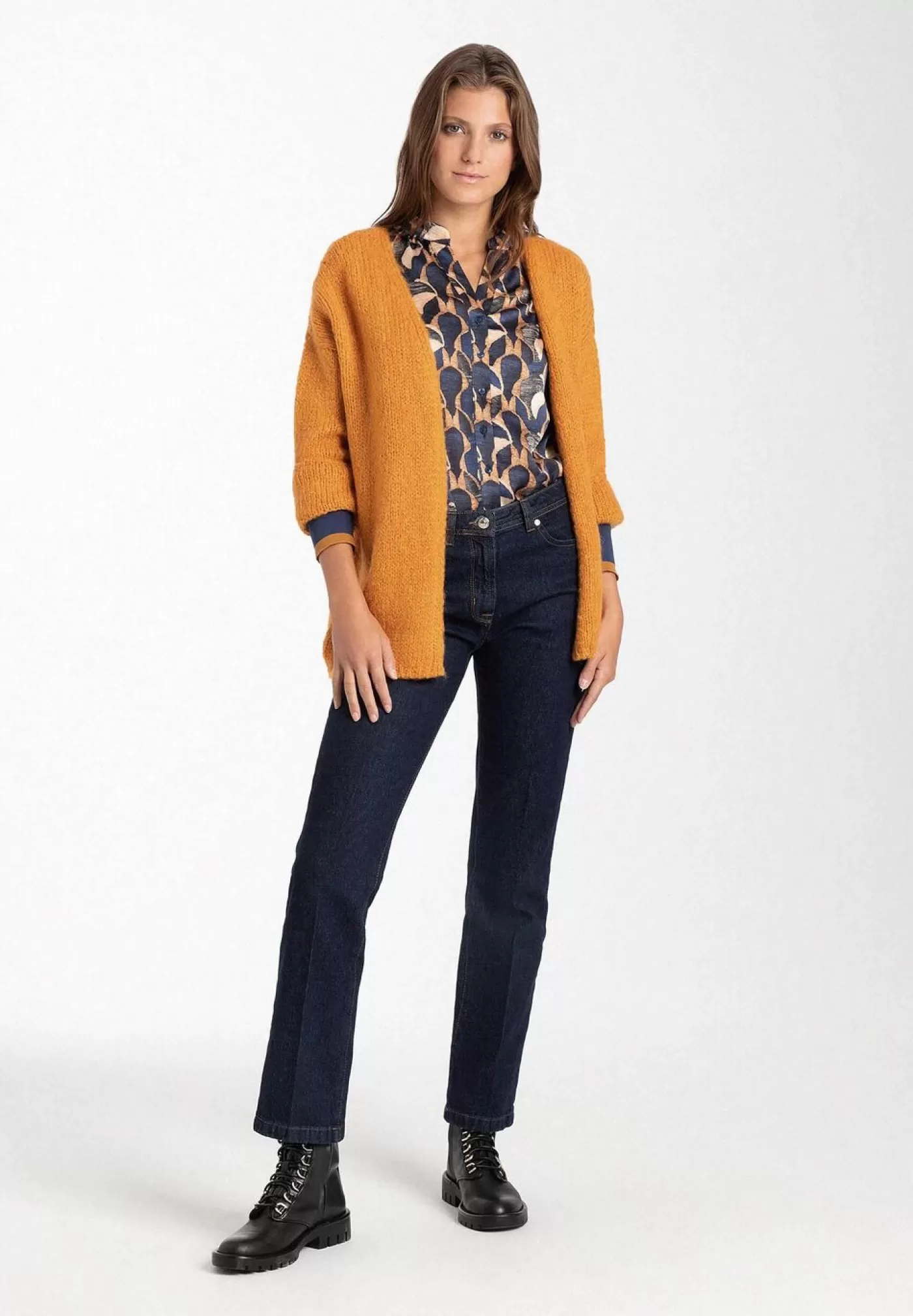 Discount MORE&MORE Cardigan, , Herbst-Kollektion orange