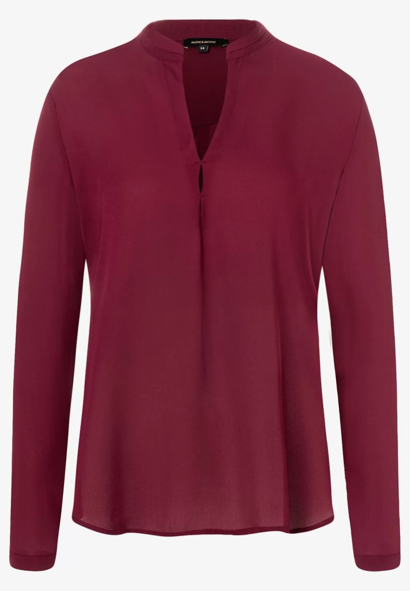 Online MORE&MORE fließende Bluse, burgundy, Herbst-Kollektion rot