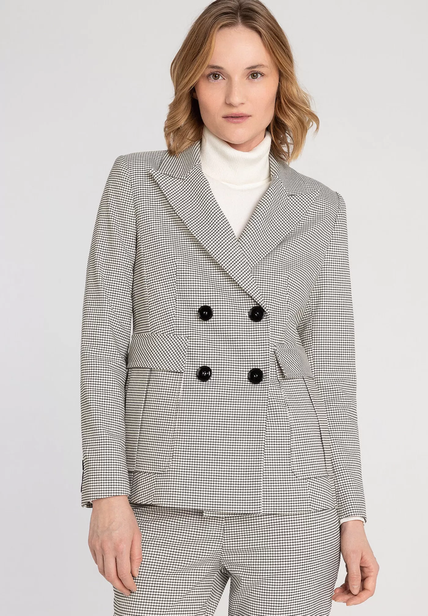 Cheap MORE&MORE karierter Blazer, ecru/, Frühjahrs-Kollektion schwarz