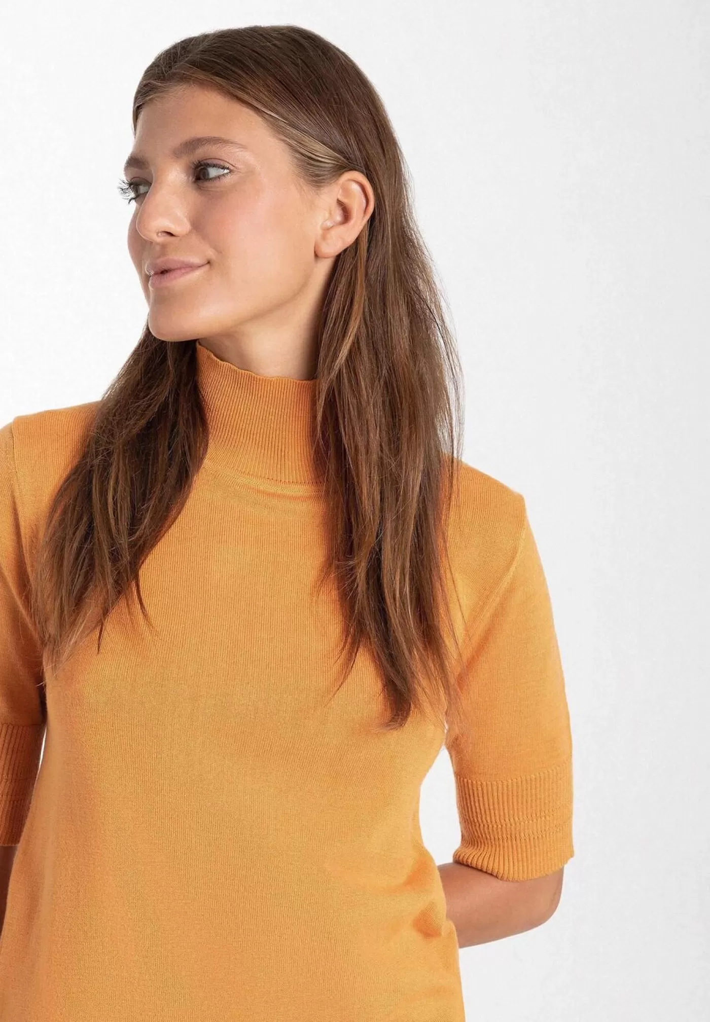 Flash Sale MORE&MORE Kurzarm-Pullover, , Herbst-Kollektion orange