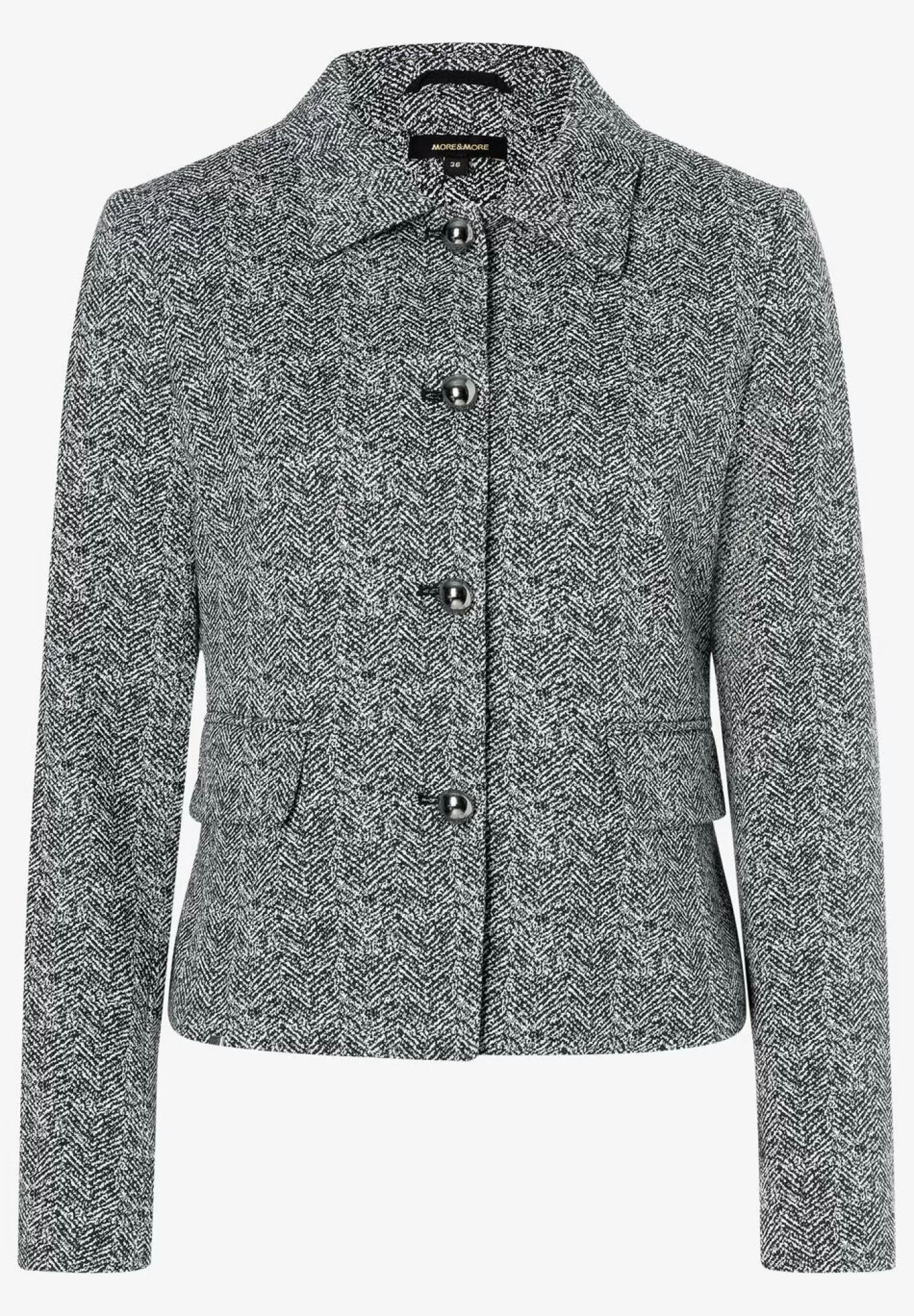 Clearance MORE&MORE kurze Jacke mit Jacquardmuster, Herbst-Kollektion schwarz