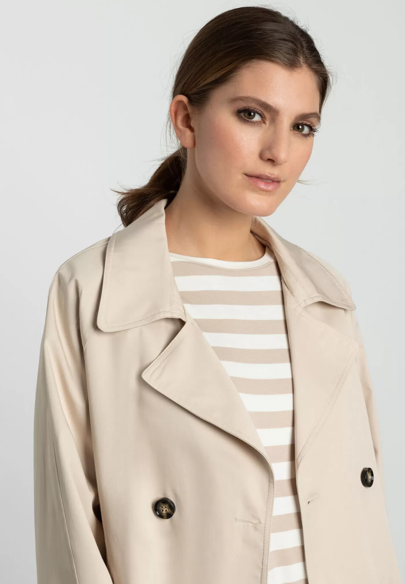 Clearance MORE&MORE kurze Trenchjacke, almond, Frühjahrs-Kollektion ecru