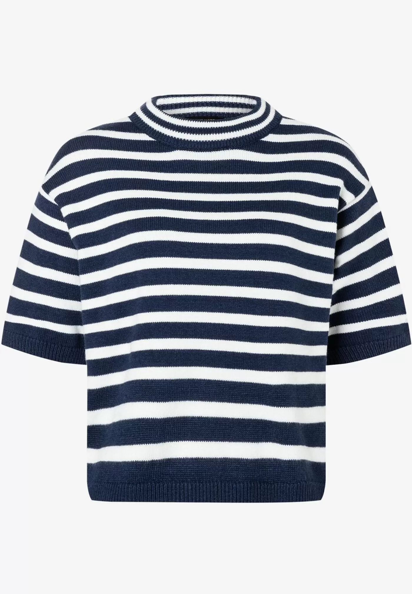 Best Sale MORE&MORE kurzer Ringelpullover, /ecru, Frühjahrs-Kollektion marine