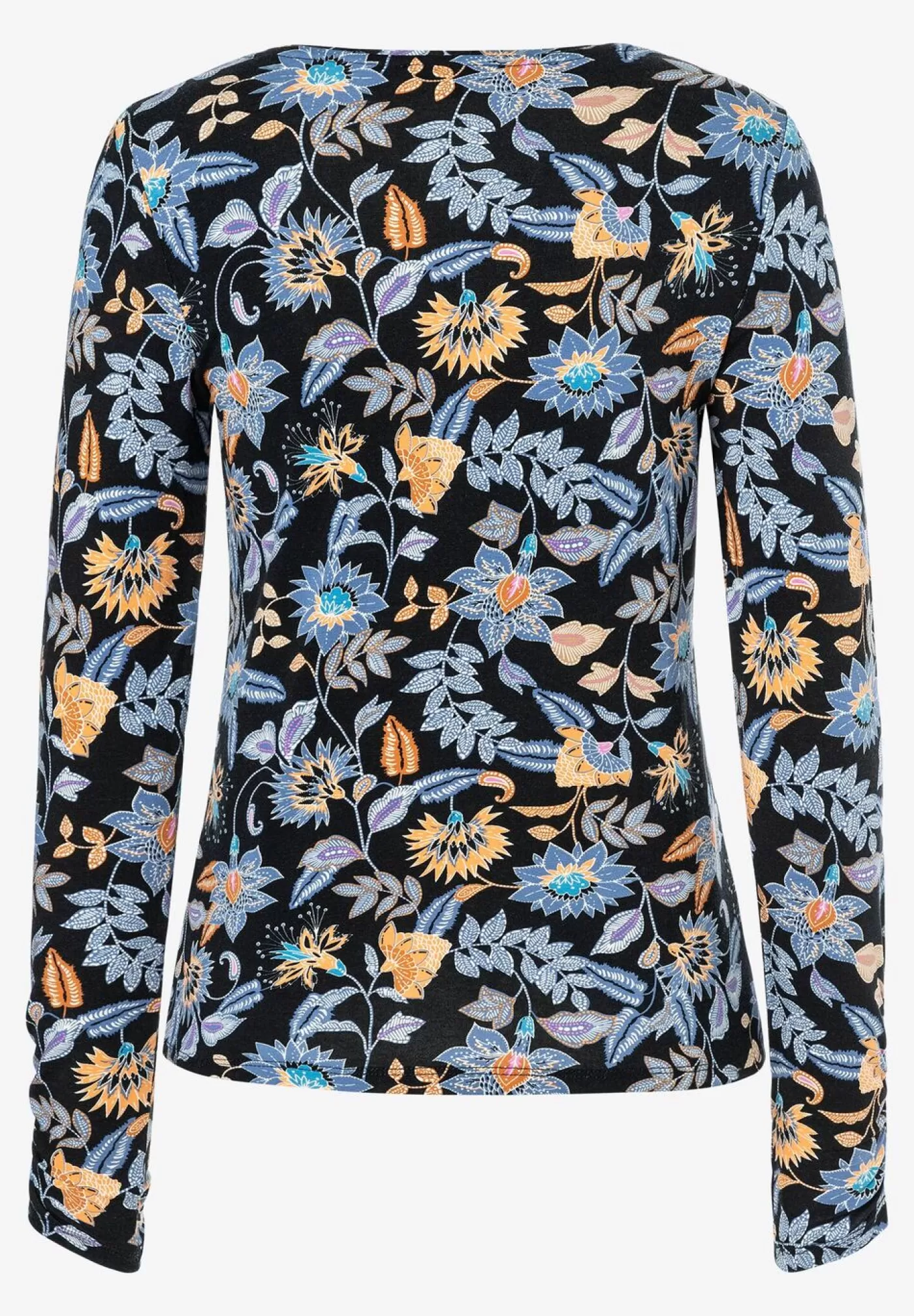 Fashion MORE&MORE Langarmshirt mit Paisleyprint, , Herbst-Kollektion schwarz