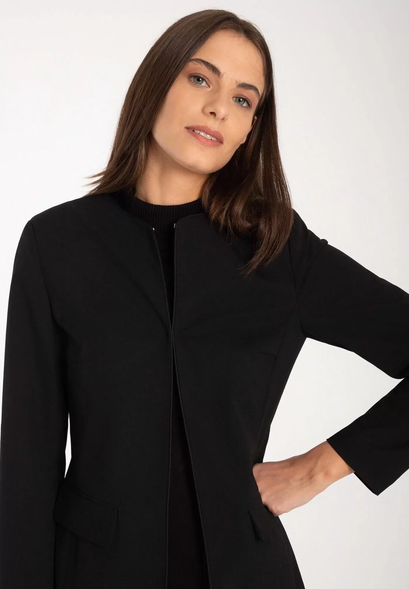 Shop MORE&MORE langer Blazer, schwarz