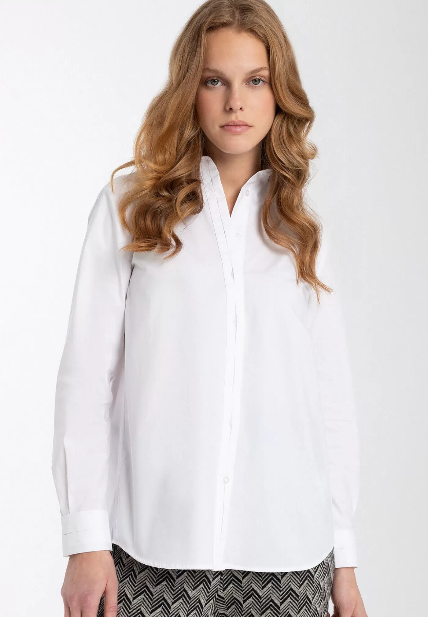 Fashion MORE&MORE Longbluse, weiß, Winter-Kollektion weiss