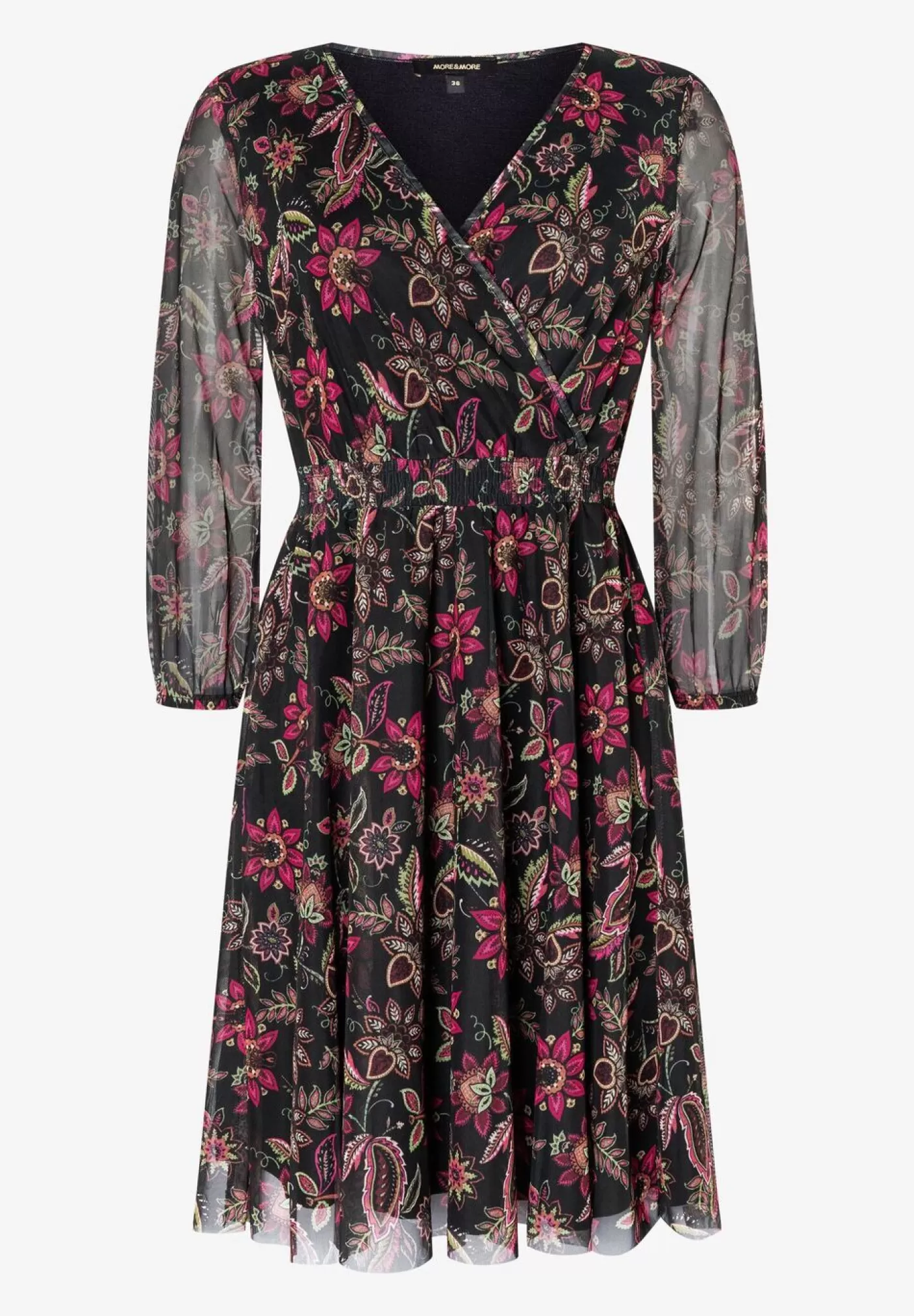 Cheap MORE&MORE Meshkleid, Paisley Flower Print, Herbst-Kollektion schwarz