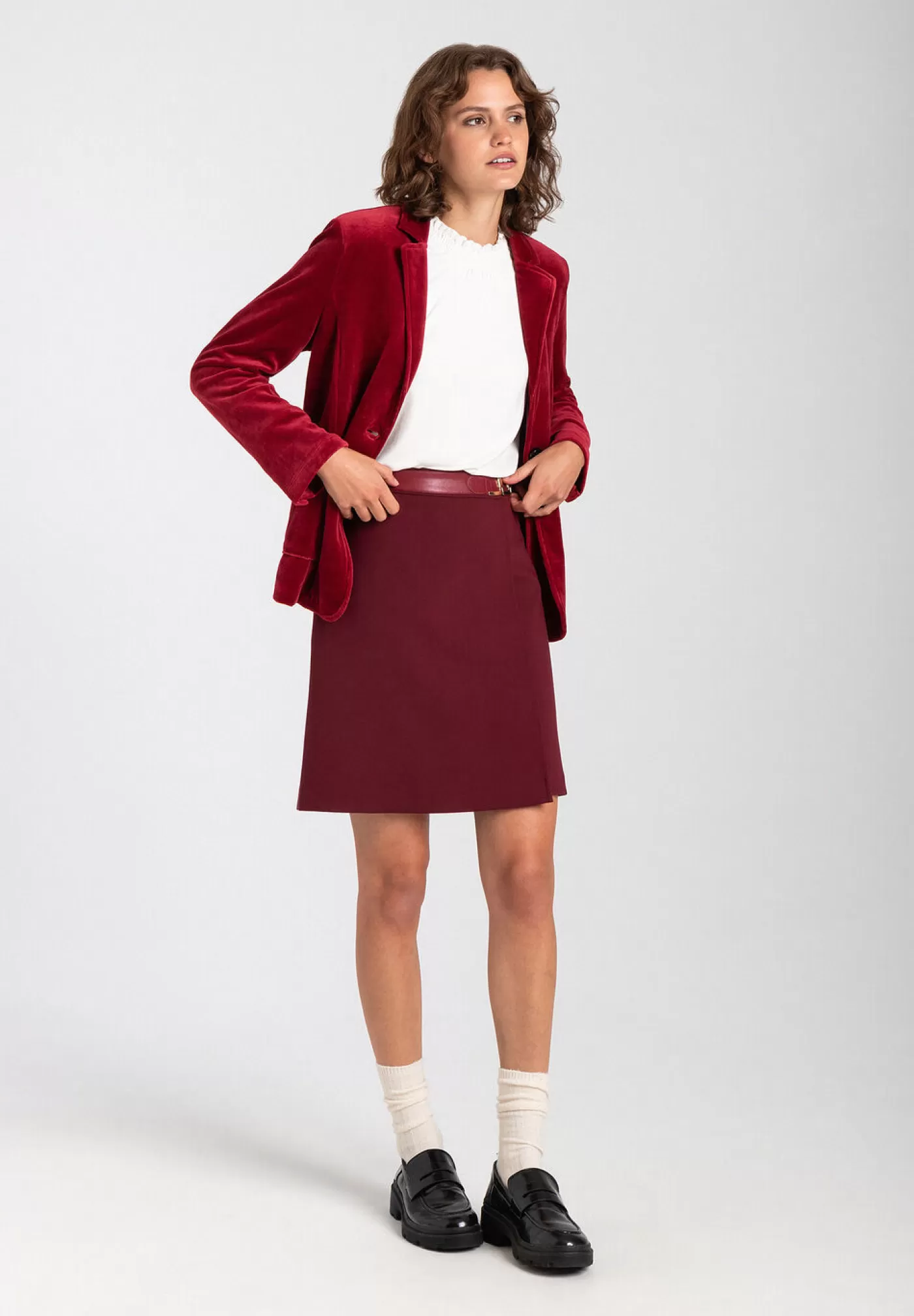 Cheap MORE&MORE Nicki Blazer, burgundy, Herbst-Kollektion rot