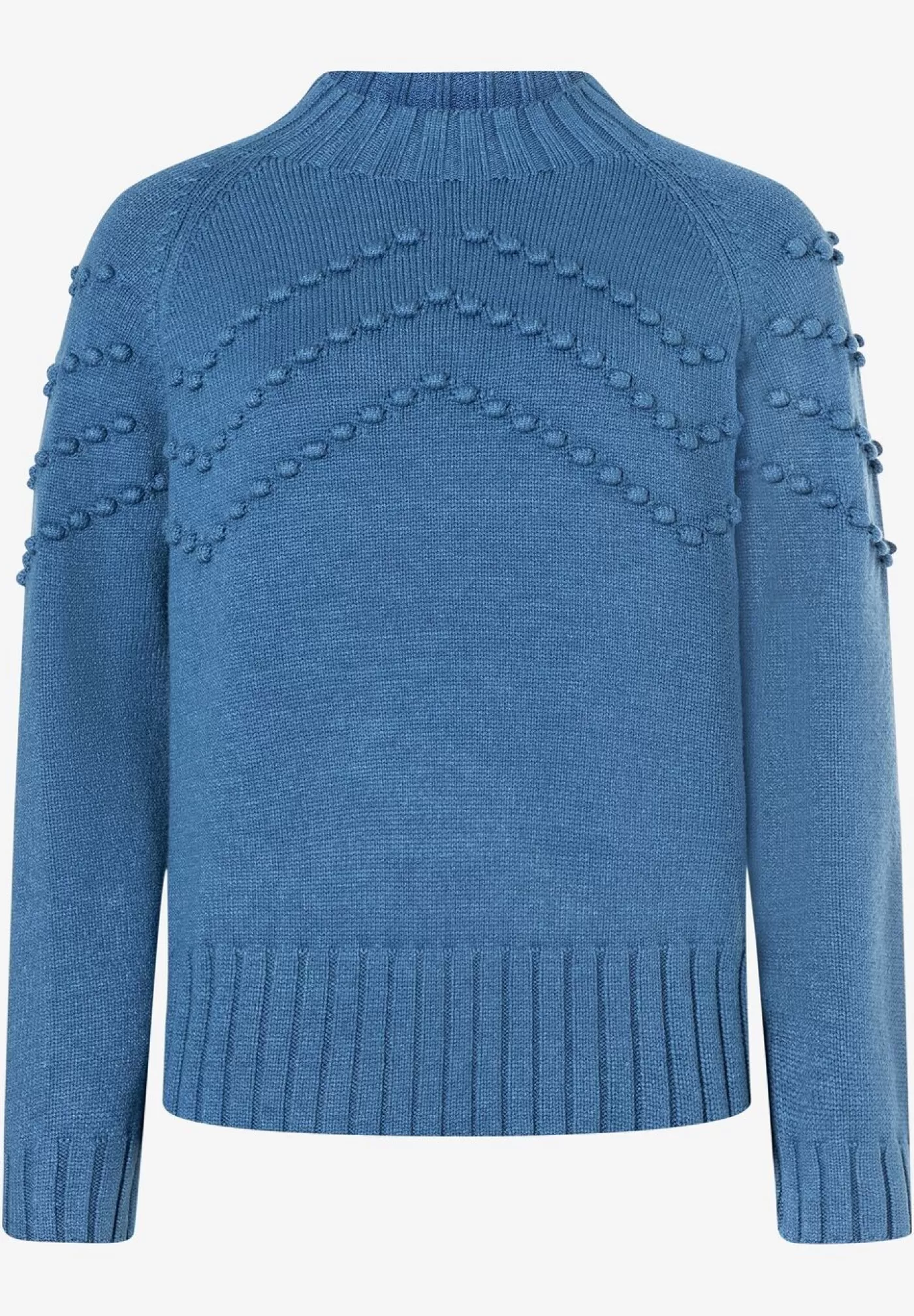 Store MORE&MORE Pullover mit Pompons, smoke blue, Herbst-Kollektion blau