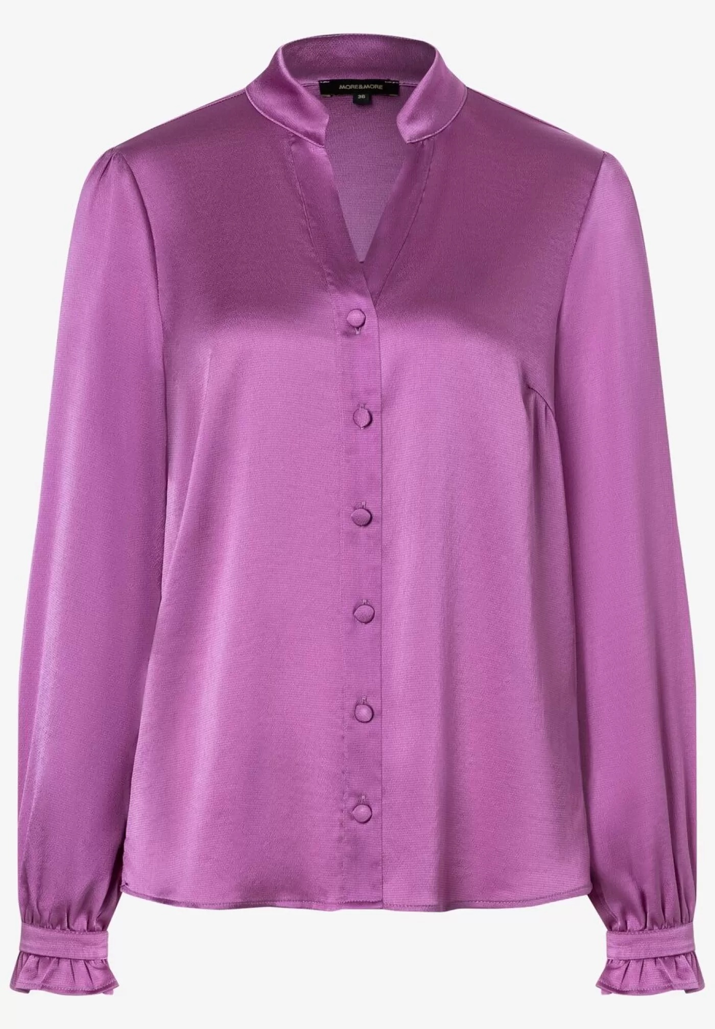 Best Sale MORE&MORE Satinbluse, fairy c, Herbst-Kollektion lila