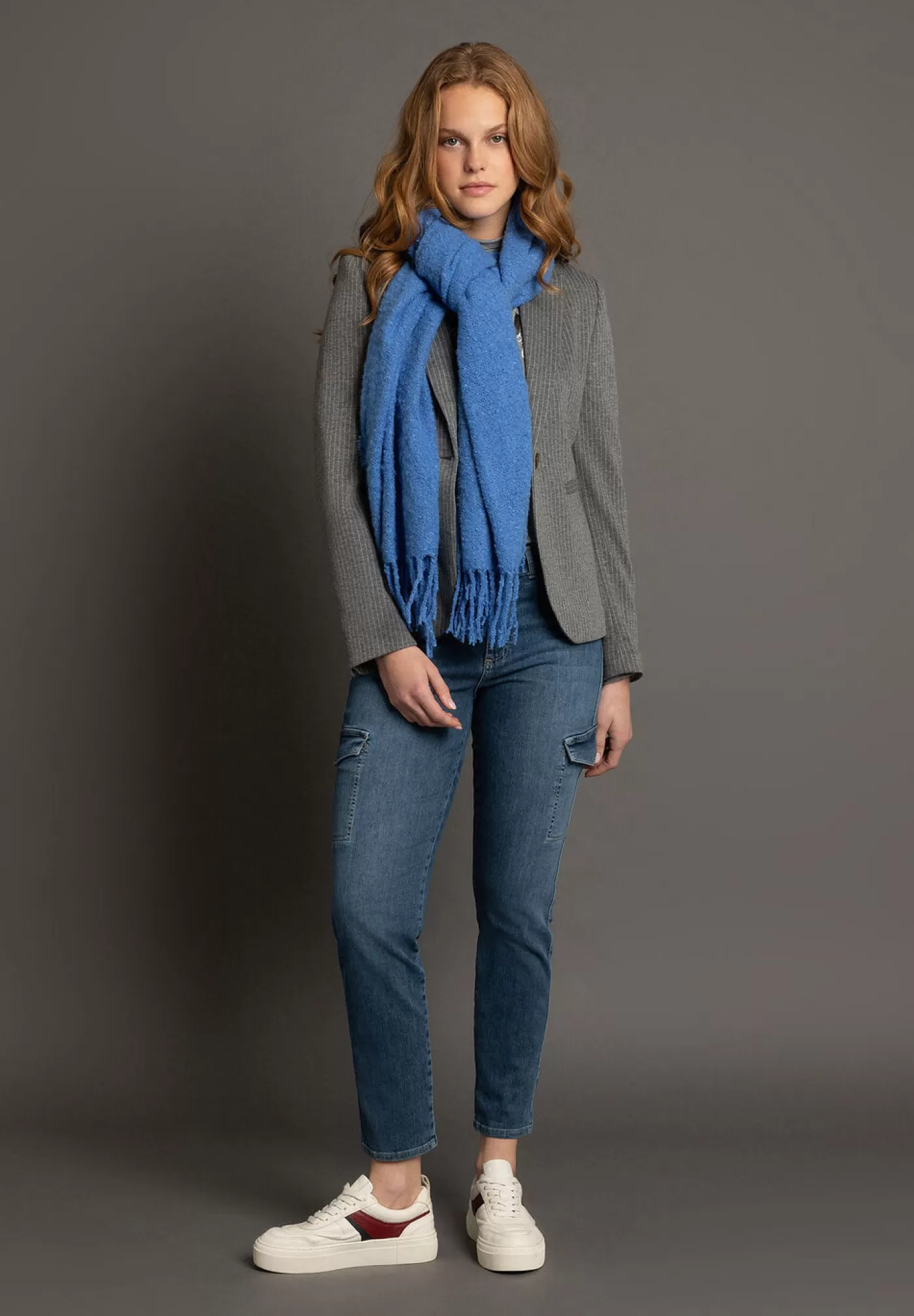 Flash Sale MORE&MORE Schal, cosy blue, Winter-Kollektion blau