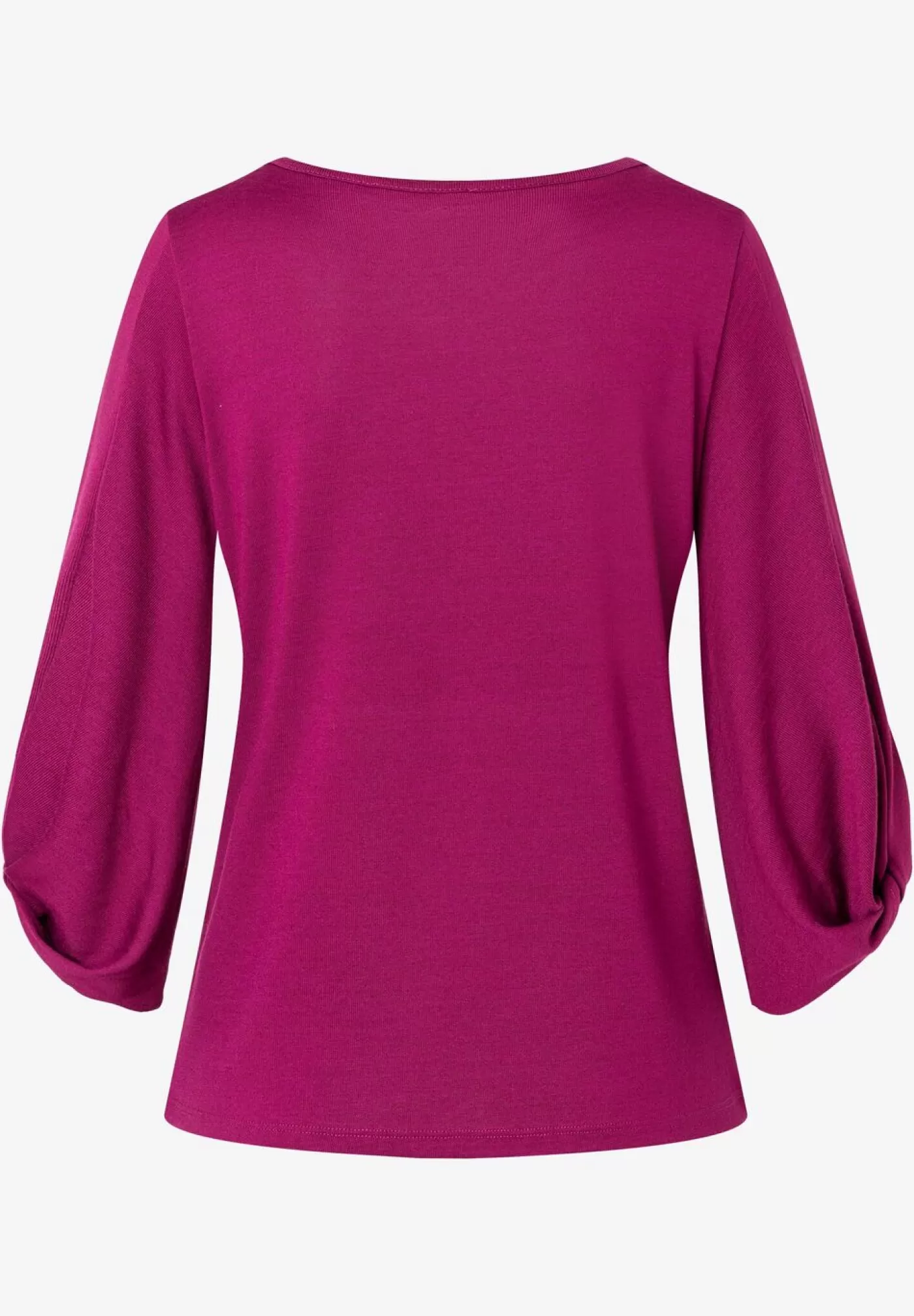 Store MORE&MORE Shirt mit Knotendetail, dark orchid, Herbst-Kollektion pink