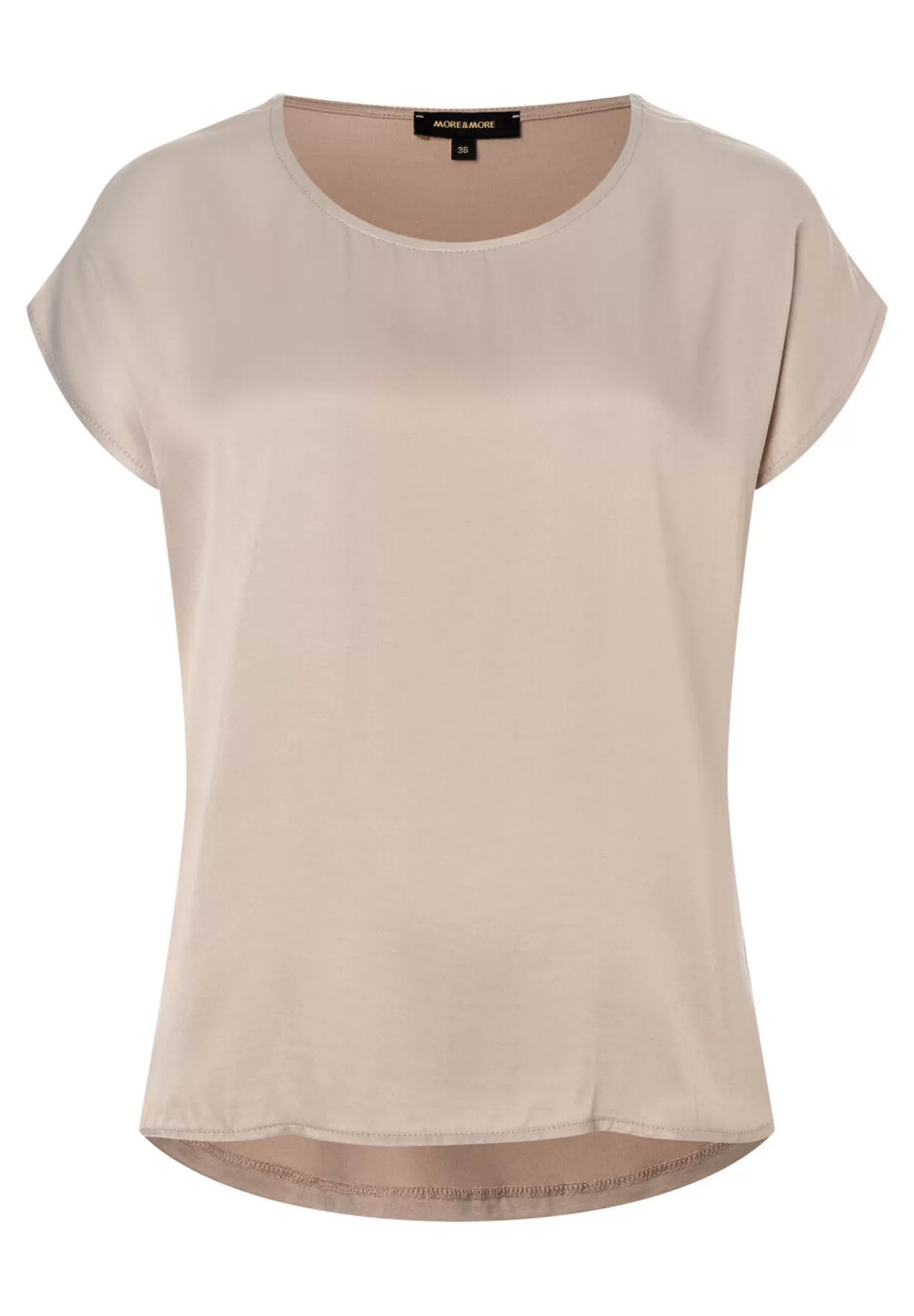 Store MORE&MORE Shirt mit Satinfront, sand beige