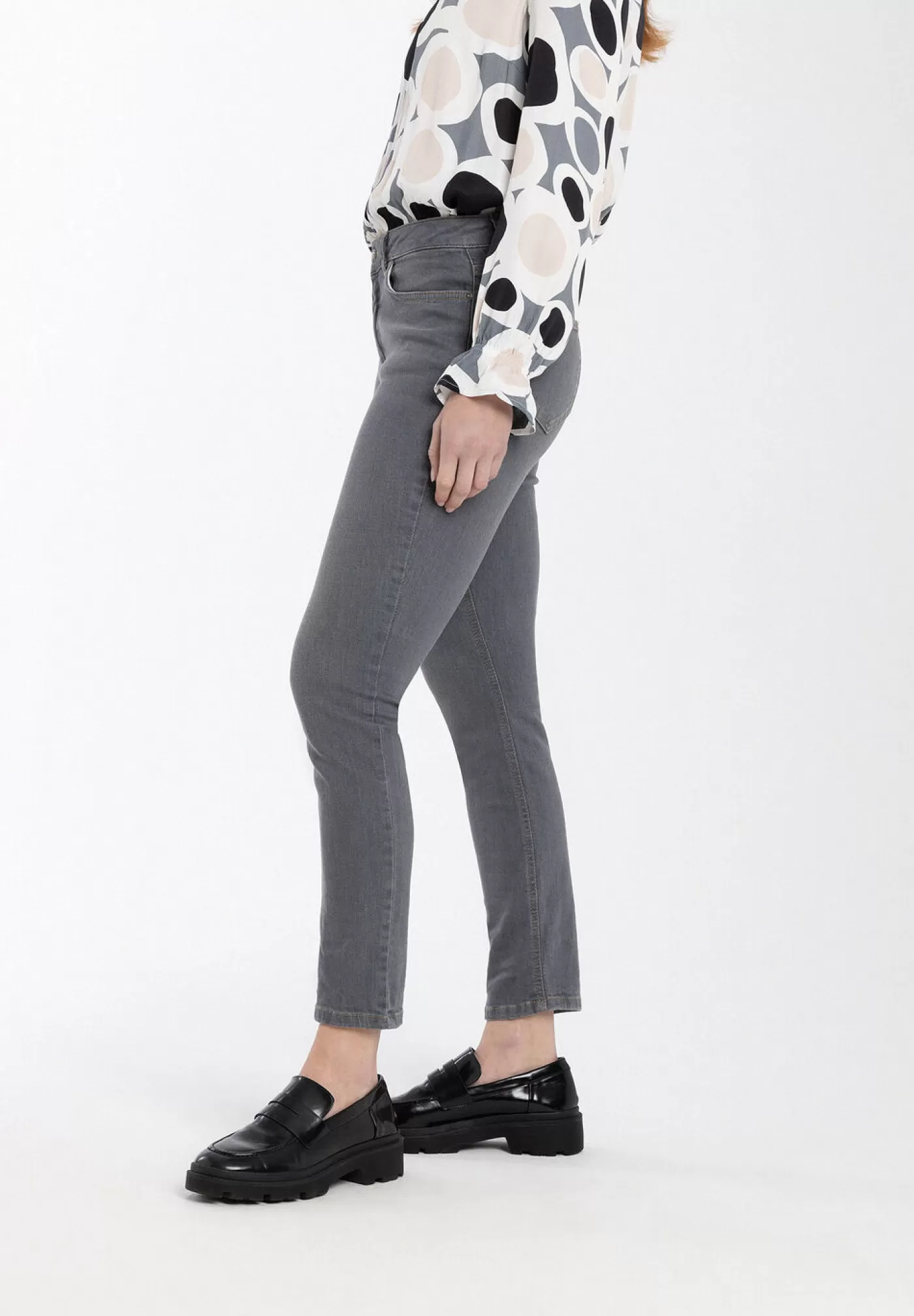 Hot MORE&MORE Skinny Jeans, grey , Winter-Kollektion denim