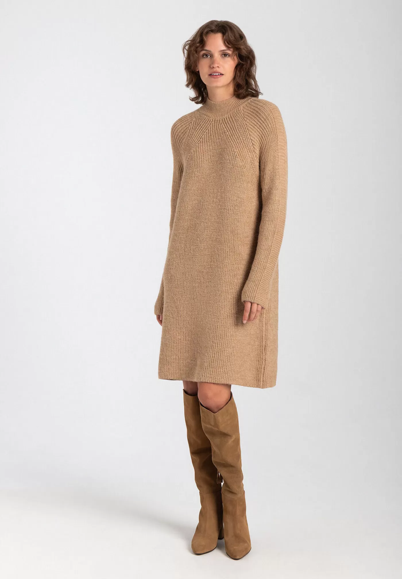 Cheap MORE&MORE Strickkleid, warm camel, Herbst-Kollektion beige