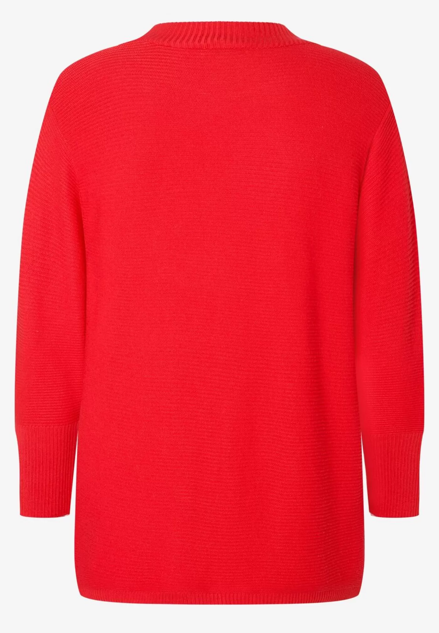 Outlet MORE&MORE Struktur-Pullover, 3/4 Arm, power red, Herbst-Kollektion rot