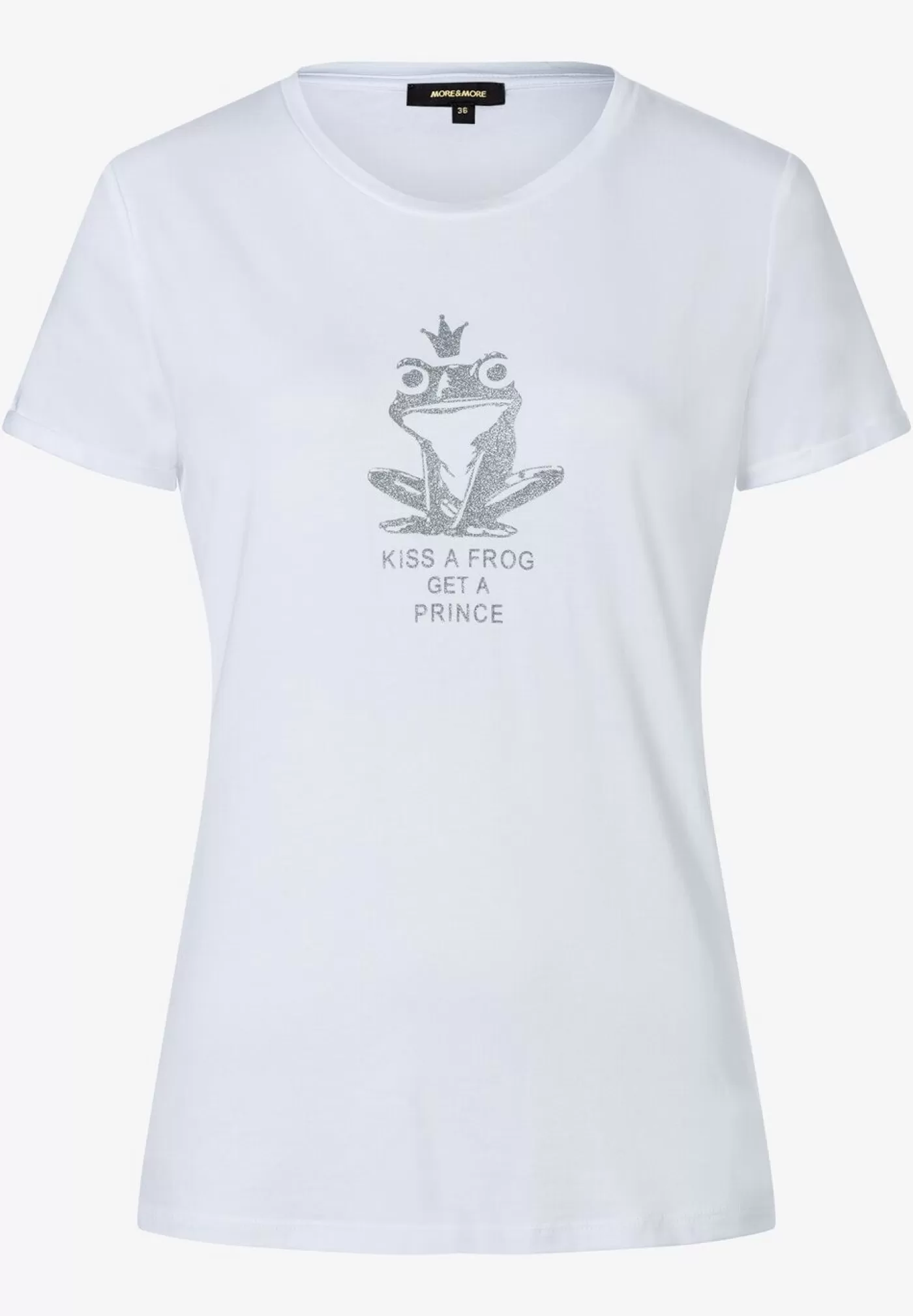 Outlet MORE&MORE T-Shirt mit Frosch, weiß, Frühjahrs-Kollektion weiss