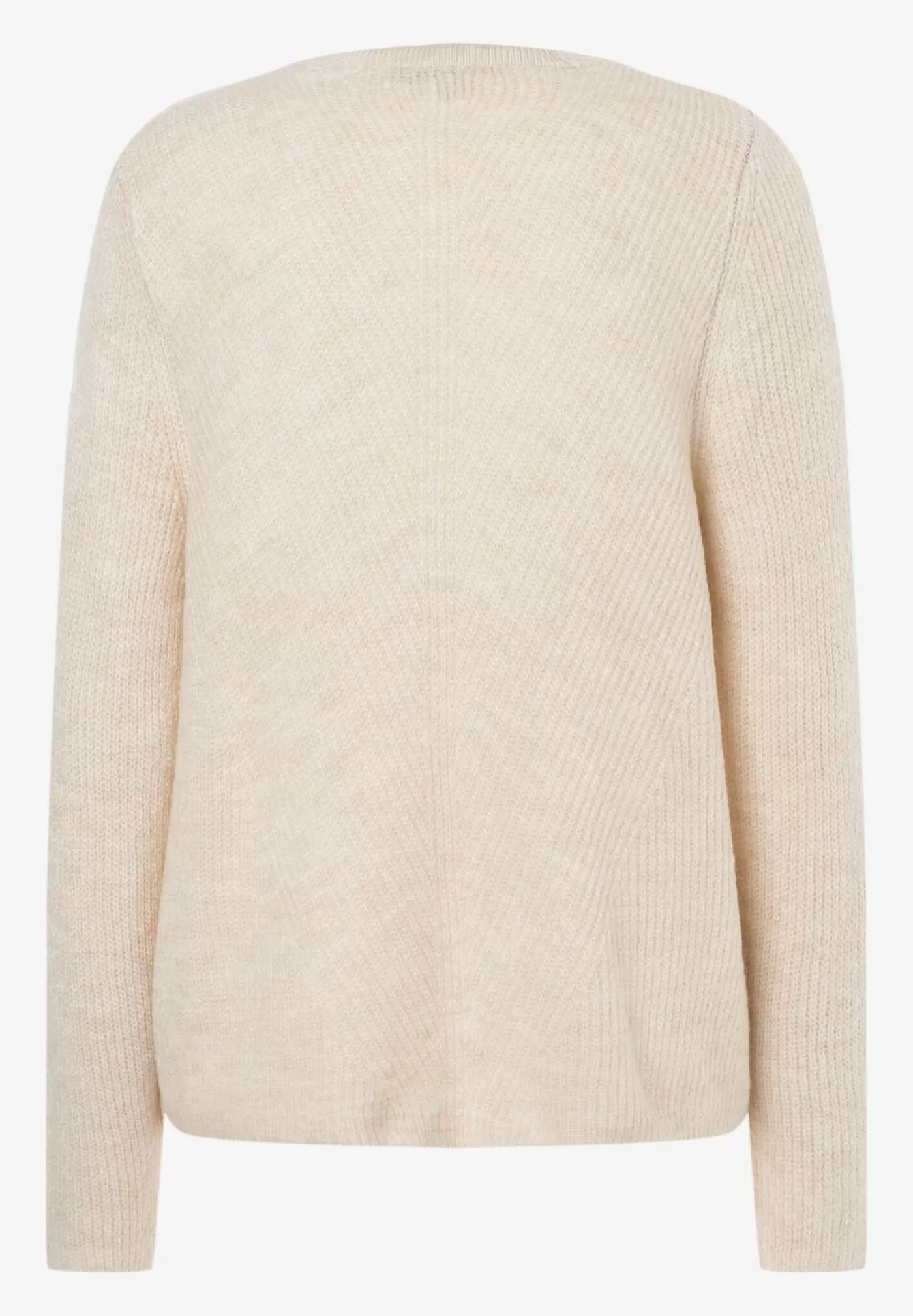 Fashion MORE&MORE V-Neck Pullover, almond, Herbst-Kollektion ecru