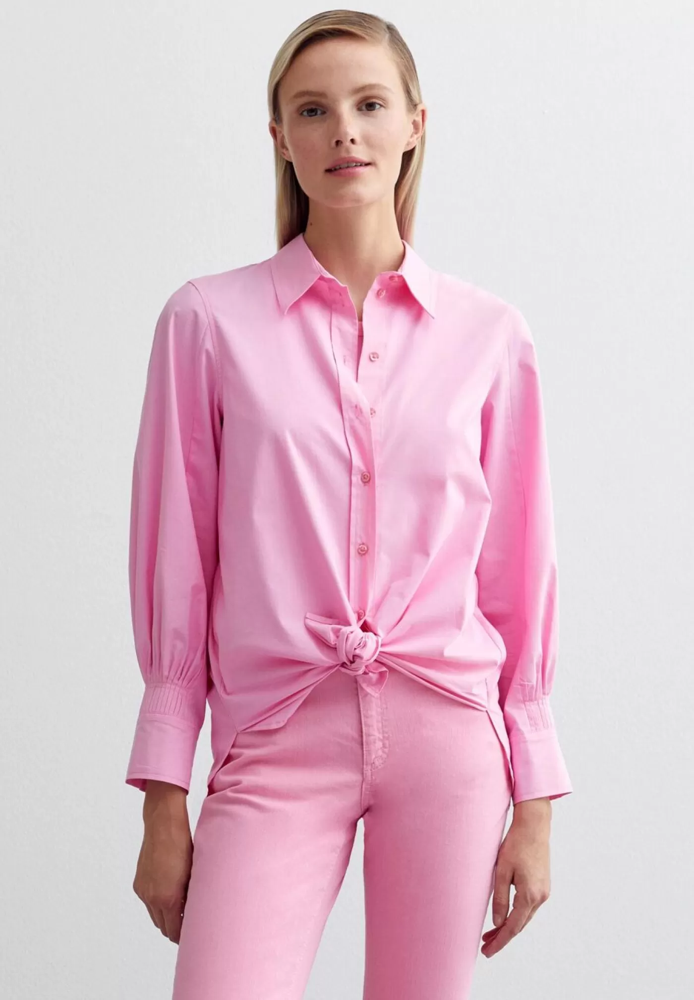 Sale MORE&MORE weite Bluse, creamy , Frühjahrs-Kollektion pink